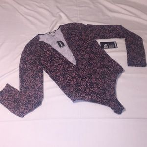 NWT Express floral bodysuit